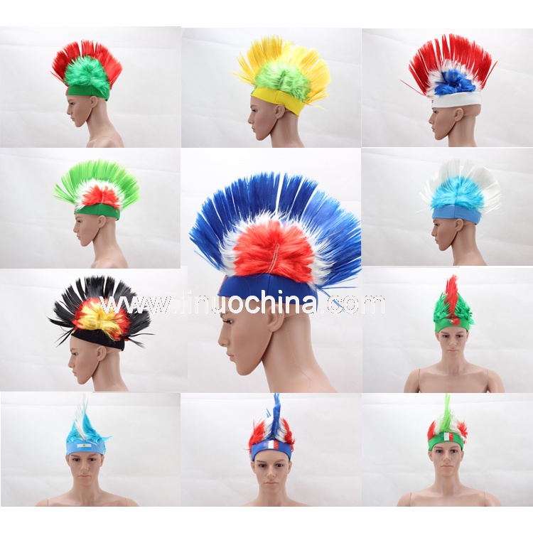 Mohawk wigs with headband